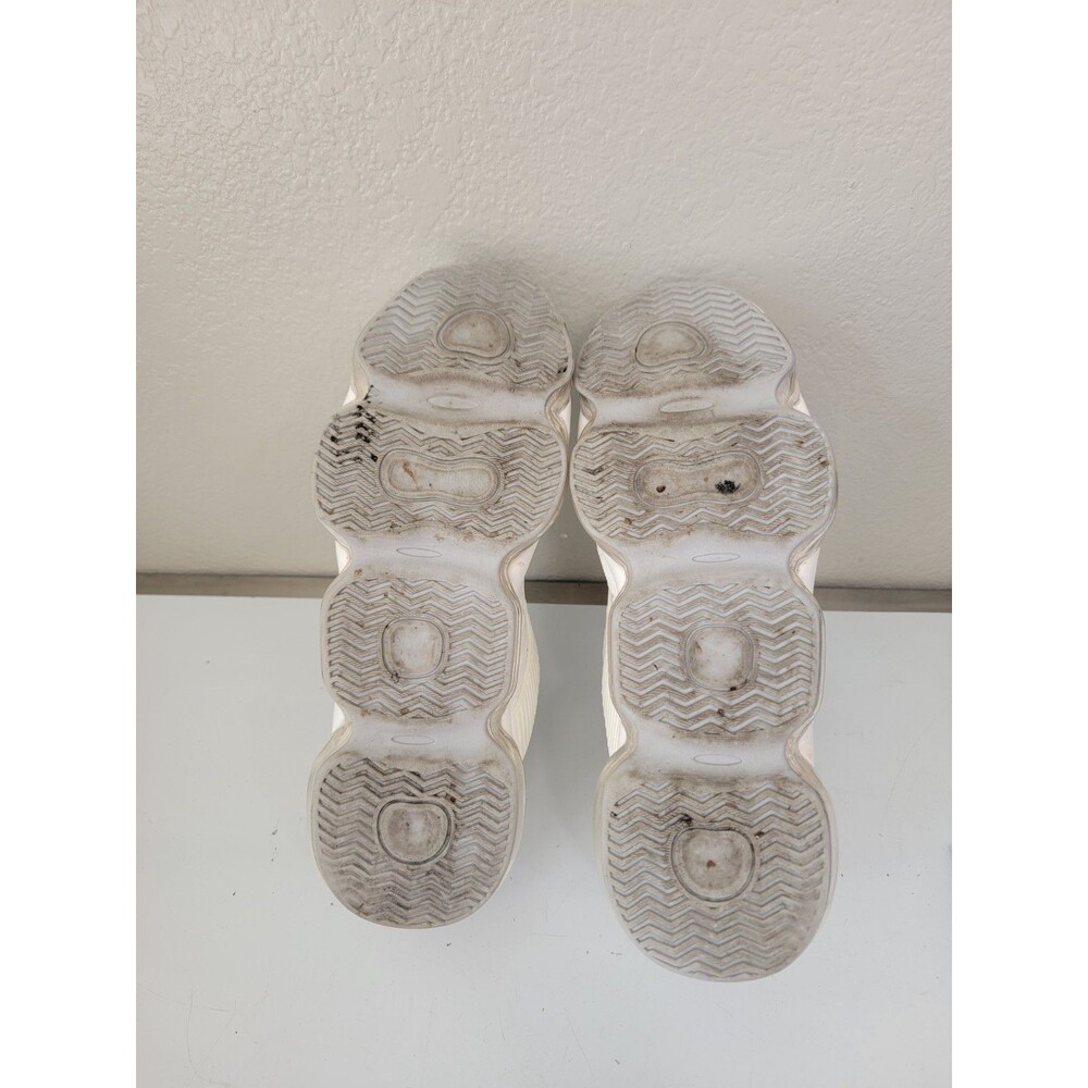 Men's Size EU 45 US 11.5 White Knit Running Shoes Sneakers Slip On Unbranded - Picture 5 of 6